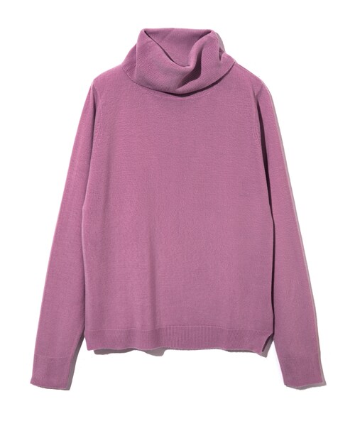 61284　La ca que sera　カシミヤ入タートルネックニット　ピンク 61284 La ca que sera カシミヤ入タートルネックニット ピンク 61284La