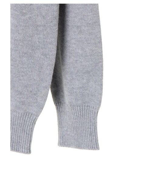 earth music&ecology（アースミュージックアンドエコロジー）の「フェアアイルニットプルオーバー（トップス・アイボリー/杢ライトグレー/ブラック・F）」の5枚目の写真