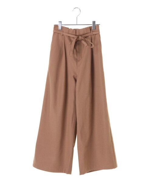 earth music&ecology（アースミュージックアンドエコロジー）の「ベルト付ワイドパンツ（パンツ・グレー/キャメル/ネイビー・F）」の9枚目の写真