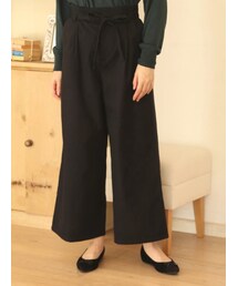 earth music&ecology | ベルト付ワイドパンツ(パンツ)