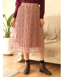 earth music&ecology | ラッセルレースプリーツスカート(スカート)