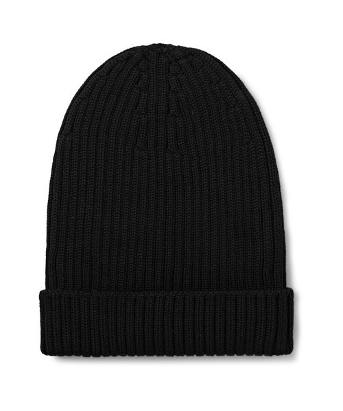 PRADA（プラダ）の「Prada Ribbed Virgin Wool Beanie（帽子・メンズ・Black・one size）」の4枚目の写真