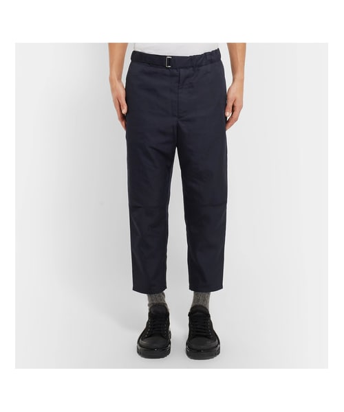 OAMC（オーエーエムシー）の「OAMC Troop Slim-Fit Cropped Crepe Trousers（その他パンツ・メンズ・Blue・S/M/XL/L）」の4枚目の写真