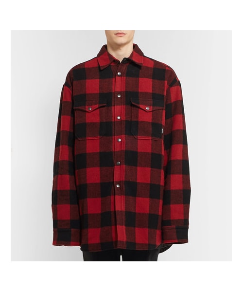 ヴェトモンOversized check shirt ヴェトモンOversized check shirt