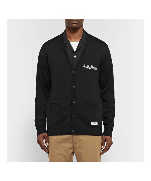 WACKO MARIA（ワコマリア）の「Wacko Maria Embroidered Cotton Cardigan（カーディガン/ボレロ・メンズ・Black・XL/L/S/M）」の3枚目の写真