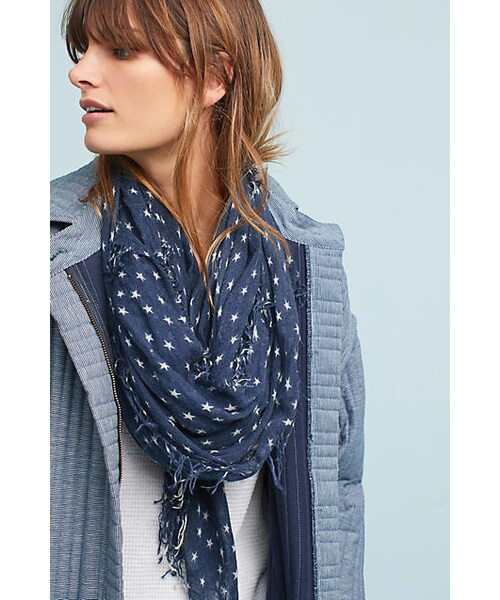 CHAN LUU（チャンルー）の「Chan Luu Stardust Cashmere Scarf（バンダナ/スカーフ・レディース・Black/Blue・One Size）」の2枚目の写真