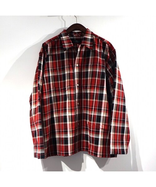 syu.homme Over plaid shirts（Syu homme femme スーパーアーム