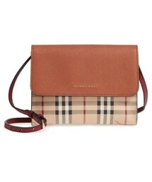 BURBERRY | Burberry Peyton Check Coated Canvas & Leather Crossbody Bag - Beige(ショルダーバッグ)