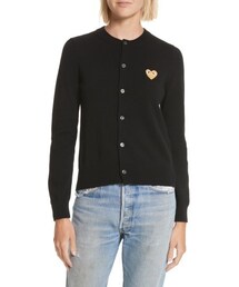 COMME des GARCONS | Women's Comme Des Garcons Play Gold Heart Patch Wool Cardigan(カーディガン/ボレロ)
