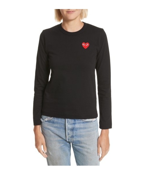 COMME des GARCONS(コムデギャルソン)の「Women's Comme Des Garcons Play Heart Tee(Tシャツ/カットソー・レディース・Black・Large/Medium/Small/X-Small)」の1枚目の写真