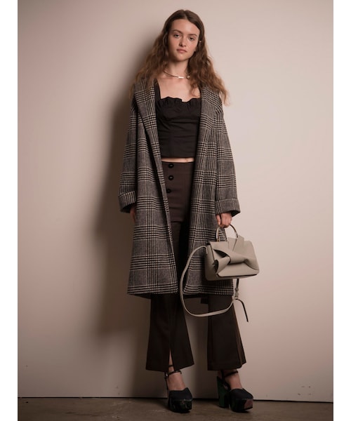 MERCURYDUO（マーキュリーデュオ）の「グレンチェックロングコート