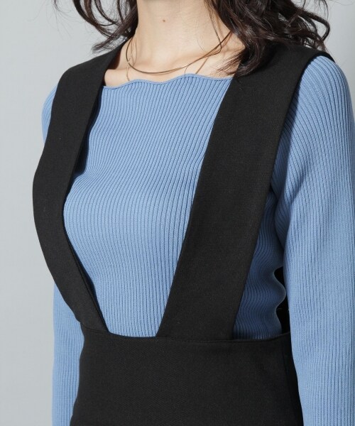 Andemiu（アンデミュウ）の「オールインワン（ワンピース/ドレス・チェック/グレー/ブラック）」の11枚目の写真