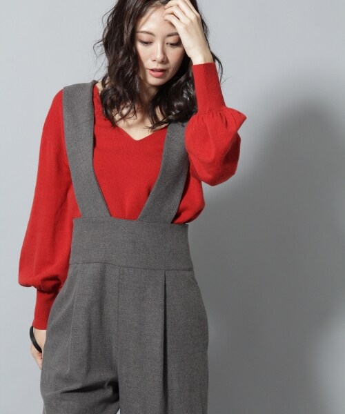 Andemiu（アンデミュウ）の「オールインワン（ワンピース/ドレス・チェック/グレー/ブラック）」の5枚目の写真