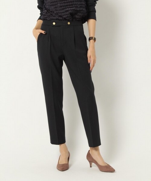 BABYLONE（バビロン）の「ＴＲキモウシガレットパンツ（パンツ・オフホワイト/キャメル/ネイビー）」の3枚目の写真