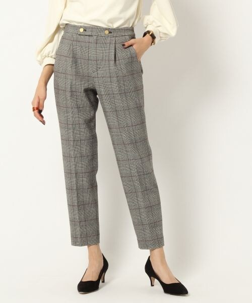 BABYLONE（バビロン）の「ＴＲキモウシガレットパンツ（パンツ・オフホワイト/キャメル/ネイビー）」の13枚目の写真