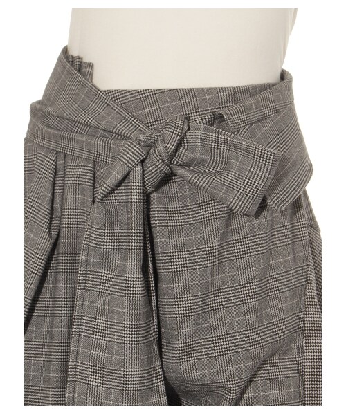 FRAY I.D（フレイアイディー）の「チェックアシメヘムスカート（膝丈  