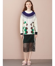 FURFUR ファーファー ノルディックニットスカート ワッシャープリーツ F 楽天市場】【SALE／45%OFF】ノルディックニットスカート FURFUR