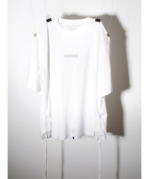 MIG HOUSE | EGSOLID SIDE LACE UP TEE IN White(Tシャツ/カットソー)