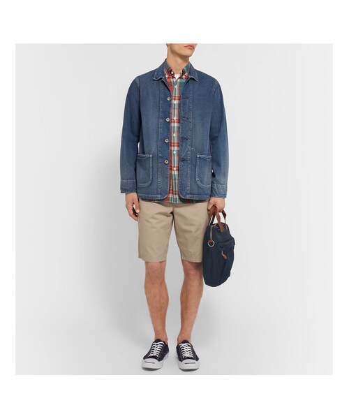 J.Crew（ジェイクルー）の「J.Crew Harwick LeatherTrimmed Canvas Briefcase（ビジネスバッグ