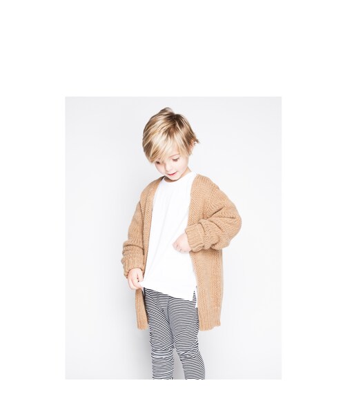 cache cache(カシュ カシュ)の「MINGO. cardigan (rawhide)(カーディガン/ボレロ・キッズ・その他)」の3枚目の写真