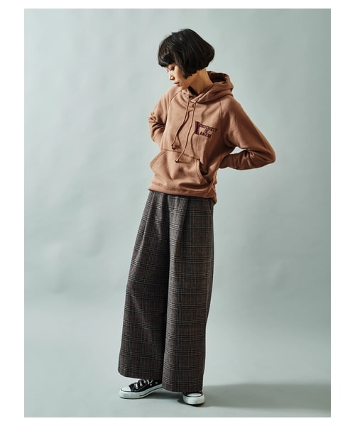 GARAGE OF GOOD CLOTHING（ガレージオブグッドクロージング）の「チェックワイドパンツ（パンツ・オフホワイト/ブラウン・36/38）」の5枚目の写真