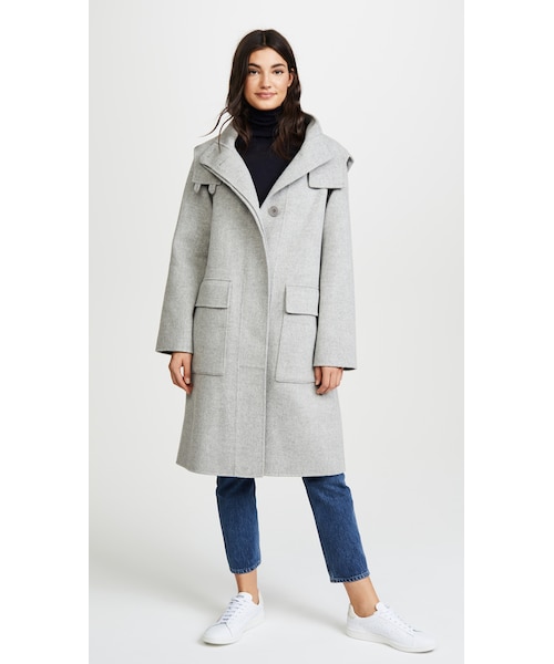 theory　フードコート　　セオリー Theory - Theory 23AW ダブルフェイス フード付きコート の通販 by