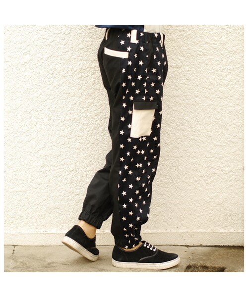 NIRAME.CO（ニラメッコ）の「トランポリンぱんつ　～BLK×星～（その他パンツ・メンズ・その他）」の5枚目の写真