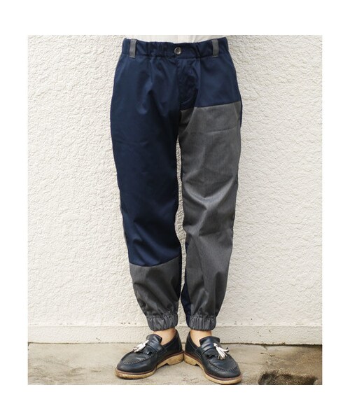 NIRAME.CO（ニラメッコ）の「トランポリンぱんつ　～ネイビー×グレー～（その他パンツ・メンズ・その他）」の2枚目の写真
