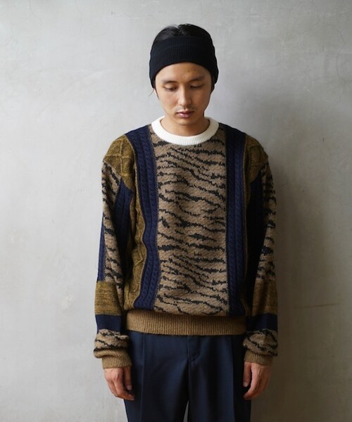 TOGA VIRILIS Jaquard knit pullover ニット