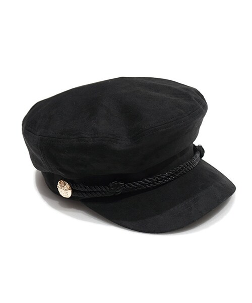 flower（フラワー）の「suede casquette～ｽｴｰﾄﾞｷｬｽｹｯﾄ（キャスケット・レディース・ブラウン/ブラック・ONESIZE）」の2枚目の写真