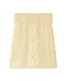 flower | cable knit skirt ～ｹｰﾌﾞﾙﾆｯﾄｽｶｰﾄ(スカート)