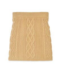 flower | cable knit skirt ～ｹｰﾌﾞﾙﾆｯﾄｽｶｰﾄ(スカート)