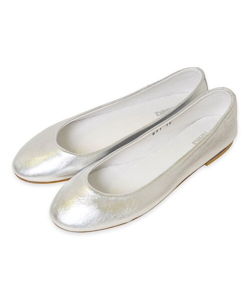 flower（フラワー）の「any shoes ～エニーシューズ（バレエシューズ・レディース・beige/silver・23.0ｃｍ／23.5ｃｍ／24.0ｃｍ）」の2枚目の写真