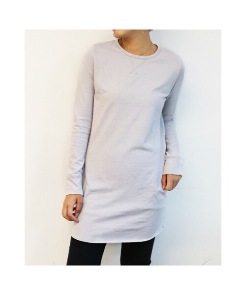 RED CHOP WORKS(レッドチョップワークス)の「(レッドチョップワークス)ロングロンT(トップス・レディース・ホワイト/ライトグレー・40)」の14枚目の写真