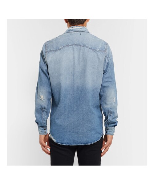 AMIRI（アミリ）の「AMIRI Distressed Denim Shirt（シャツ/ブラウス