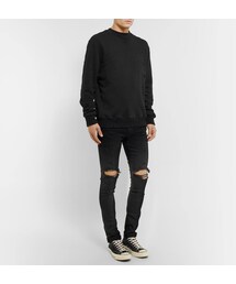 AMIRI shotgun sweat shirt ダメージ加工 グランジ AMIRI（アミリ）の「AMIRI Shotgun Distressed Loopback Cotton-Jersey