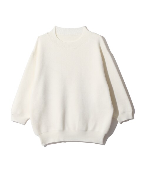 GRL（グレイル）の「ボトルネックニットトップス（ニット/セーター・レディース・キャメル/ブラック/レッド/グリーン/オフホワイト・M）」の2枚目の写真