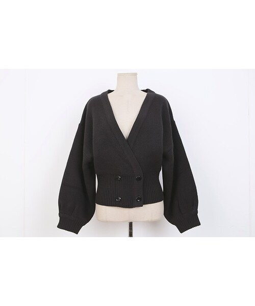 D&B By DABAGIRL（-）の「バルーンスリーブカーディガン（カーディガン/ボレロ・レディース・ブラウン/ブラック・FREE）」の2枚目の写真