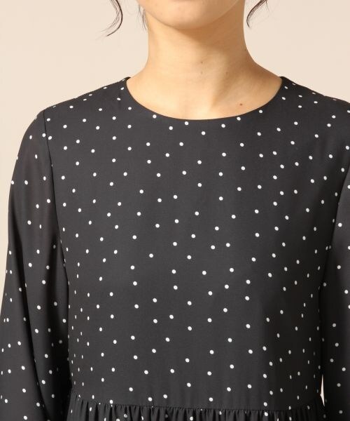 LOWRYS FARM（ローリーズファーム）の「★WEB先行予約アイテム★ＪＺドットティアードワンピース（ワンピース/ドレス・ブラック/ブラウン）」の5枚目の写真