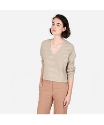 Everlane | The Ribbed Wool-Cashmere Crop V-Neck(その他)