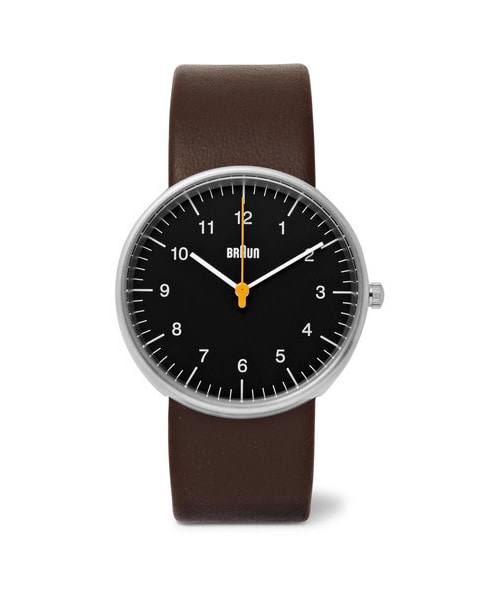 BRAUN（ブラウン）の「Braun Bn002 Stainless Steel And Leather Watch