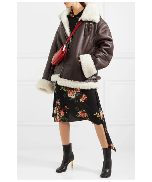 VETEMENTS ヴエトモン オーバーサイズレザームートンジャケット S VETEMENTS（ヴェトモン）の「Vetements - Oversized Leather And