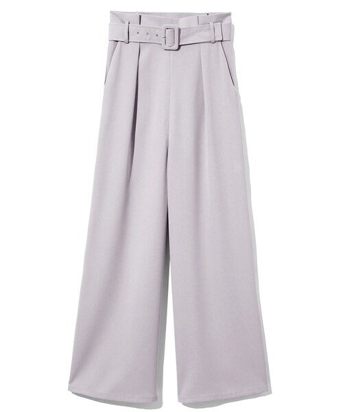 GRL（グレイル）の「ベルト付ワイドパンツ（その他パンツ・レディース・キャメル/ブラック/ブラウン/ボルドー/ベージュ/マスタード/グレー・M）」の2枚目の写真