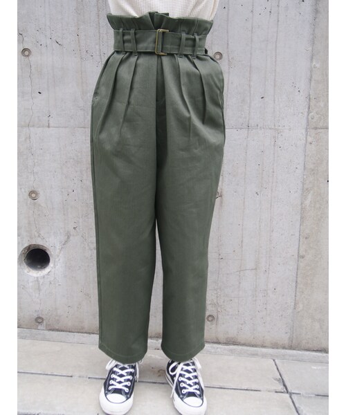 LAULEN(ローレン)の「HW BELT WIDE PT(その他パンツ・レディース・ベージュ/カーキ・フリー)」の2枚目の写真