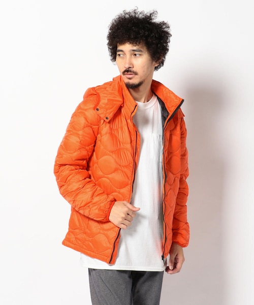DSTREZZED(ディストレス)の「フードダウンブルゾン/DSTREZZED(ディストレス)(ジャケット/アウター・メンズ・ORANGE/NAVY/CAMO・M/L/S)」の12枚目の写真