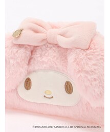 【受注生産品】マイメロディ メゾンドフレール　ふわふわポーチ ピンク メゾン ド フルール「マイメロディ」ふわふわフェイスバッグや