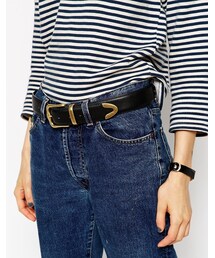 asos | ASOS Tipped Jeans Belt In Water Based PU(ベルト)