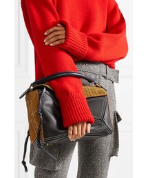 LOEWE（ロエベ）の「Loewe - Puzzle Medium Checked Suede And