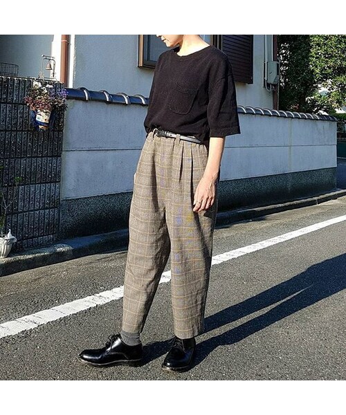 Handmade(ハンドメイド)の「サルエル風チェックパンツ(その他パンツ・レディース・その他)」の3枚目の写真