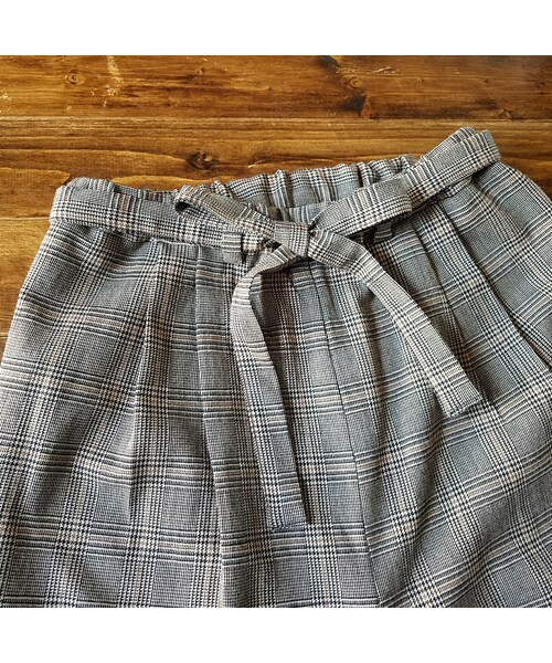 Handmade(ハンドメイド)の「サルエル風チェックパンツ(その他パンツ・レディース・その他)」の5枚目の写真